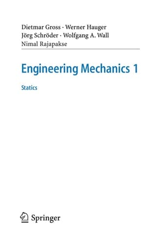 Engineering Mechanics 1 Statics