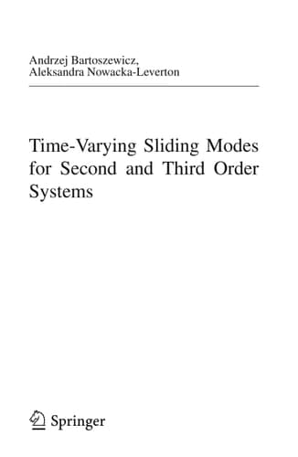 Time-Varying Sliding Modes for Second and Third Order Systems