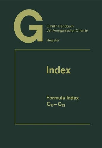 Index Formula Index C13–C23