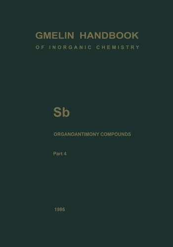 Sb Organoantimony Compounds Part 4 Compounds of Pentavalent Antimony with Three Sb-C Bonds