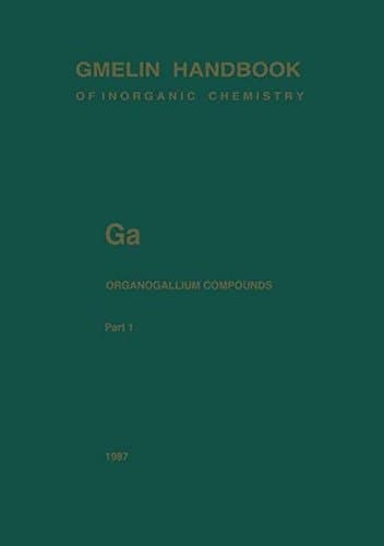 Ga Organogallium Compounds Part 1