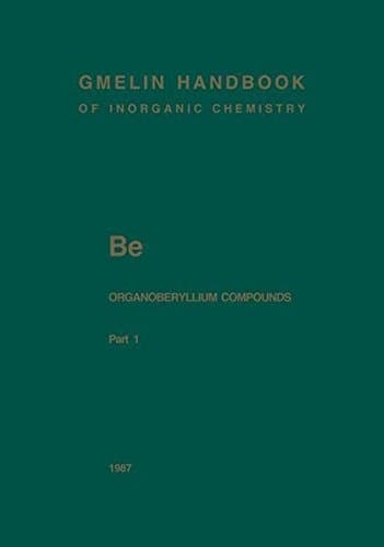 Be Organoberyllium Compounds Part 1