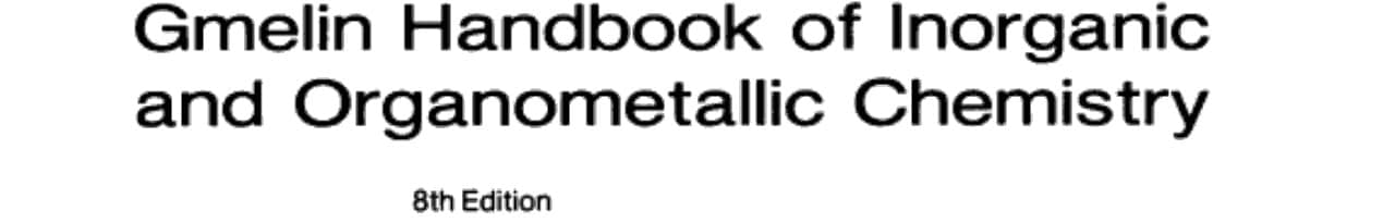 Th Thorium Supplement Volume C 8 Compounds with Si, P, As, Sb, Bi, and Ge