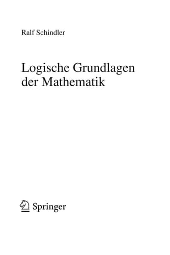 Logische Grundlagen der Mathematik
