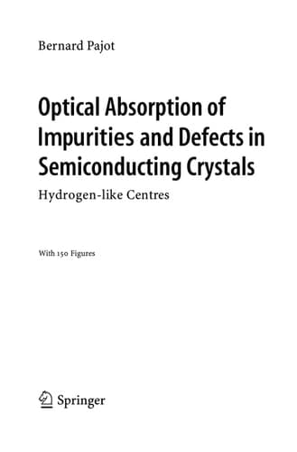 Optical Absorption of Impurities and Defects in Semiconducting Crystals Hydrogen-like Centres