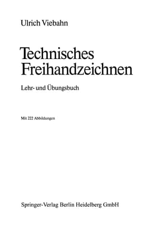 Technisches Freihandzeichnen Lehr- Und Bungsbuch