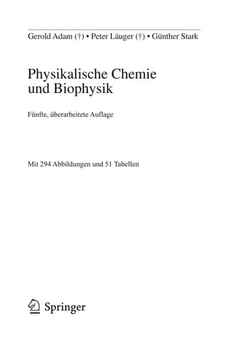 Physikalische Chemie und Biophysik