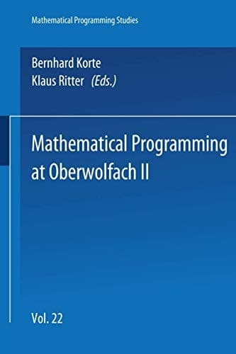 Mathematical Programming at Oberwolfach II