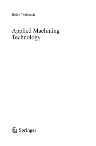 Applied Machining Technology