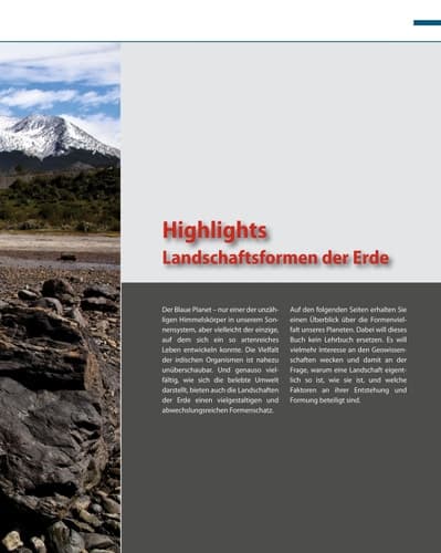 Landschaftsformen Unsere Erde im Wandel - den gestaltenden Kräften auf der Spur