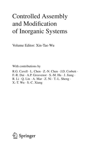 Controlled Assembly and Modification of Inorganic Systems
