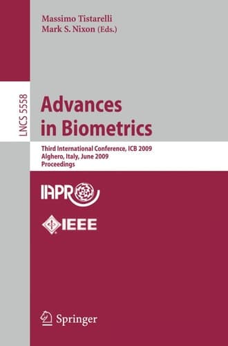 Advances in Biometrics Third International Conferences, ICB 2009, Alghero, Italy, June 2-5, 2009, Proceedings