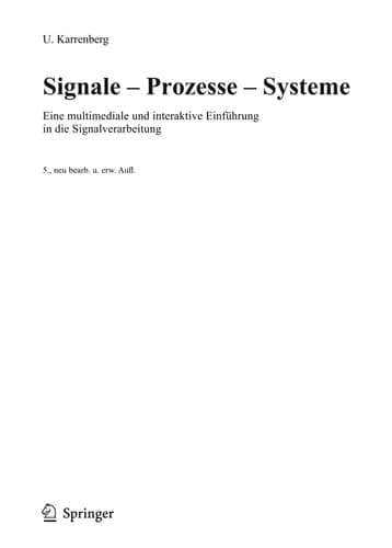 Signale - Prozesse - Systeme: Eine multimediale und interaktive Einführung in die Signalverarbeitung (German Edition)