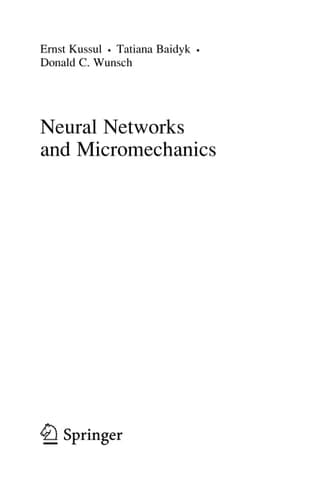 Neural Networks and Micromechanics