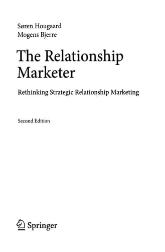 The Relationship Marketer Rethinking Strategic Relationship Marketing