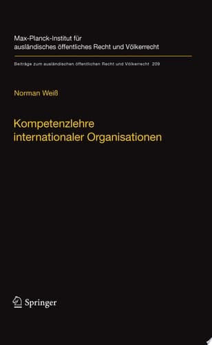 Kompetenzlehre internationaler Organisationen