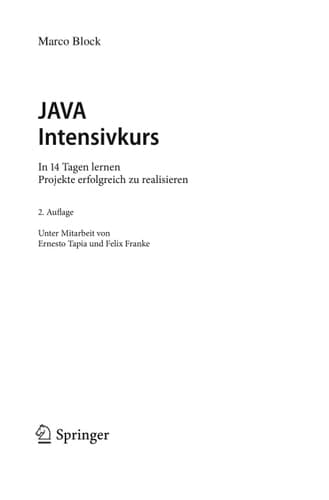 Java-Intensivkurs In 14 Tagen lernen Projekte erfolgreich zu realisieren