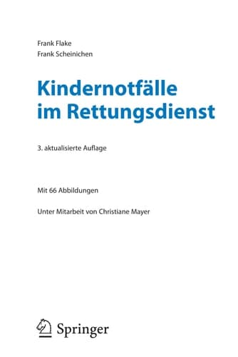 Kindernotfälle im Rettungsdienst