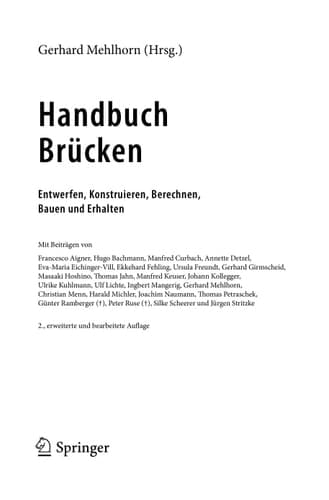 Handbuch Brücken Entwerfen, Konstruieren, Berechnen, Bauen und Erhalten