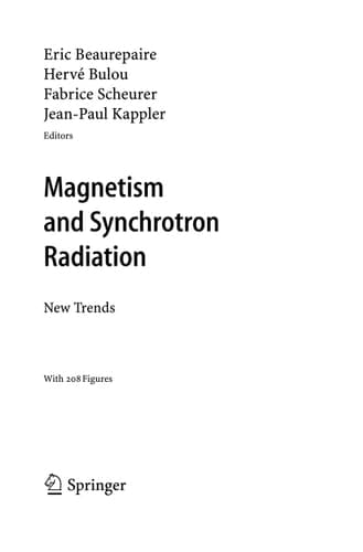 Magnetism and Synchrotron Radiation New Trends