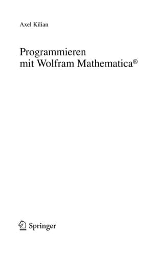 Programmieren mit Wolfram Mathematica®