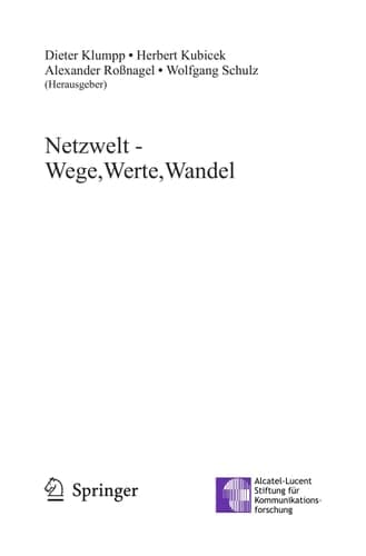 Netzwelt - Wege, Werte, Wandel