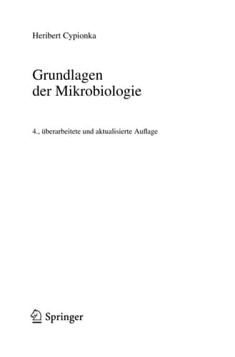Grundlagen der Mikrobiologie