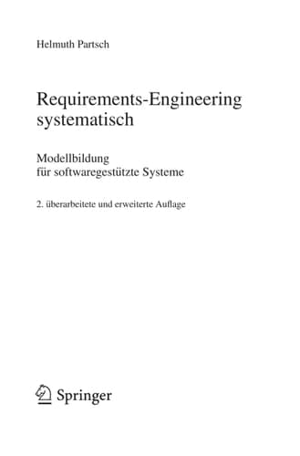 Requirements-Engineering systematisch Modellbildung für softwaregestützte Systeme