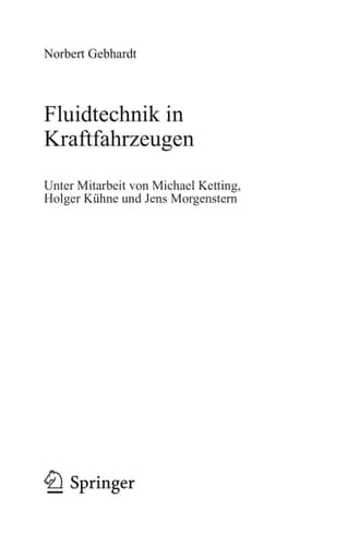 Fluidtechnik in Kraftfahrzeugen