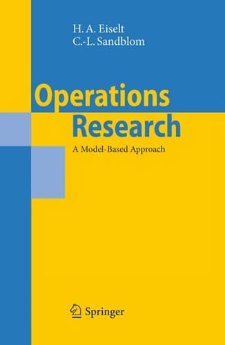 Operations Research A Model-Based Approach