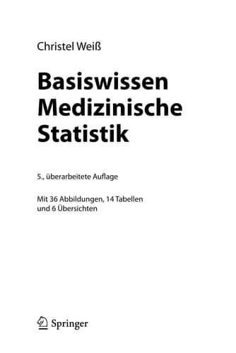 Basiswissen Medizinische Statistik (Springer-Lehrbuch) (German Edition)