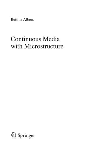 Continuous Media with Microstructure