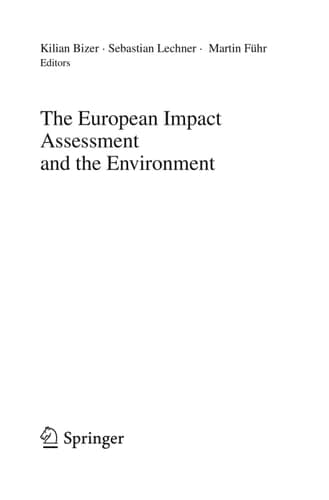 The European Impact Assessment and the Environment