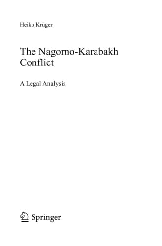 The Nagorno-Karabakh Conflict A Legal Analysis