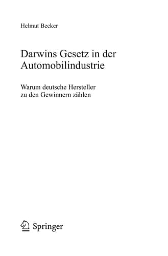 Darwins Gesetz in der Automobilindustrie Warum deutsche Hersteller zu den Gewinnern zählen
