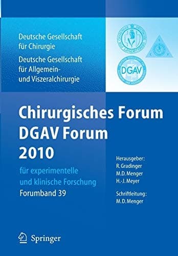Chirurgisches Forum und DGAV Forum 2010 für experimentelle und klinische Forschung. 127. Kongress der Deutschen Gesellschaft für Chirurgie, Berlin, 20.4.-23.4.2010