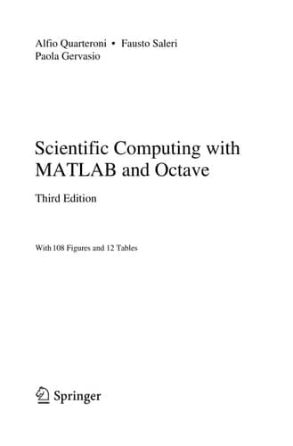 Scientific Computing with MATLAB and Octave