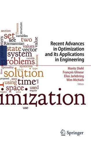 Recent Advances in Optimization and its Applications in Engineering