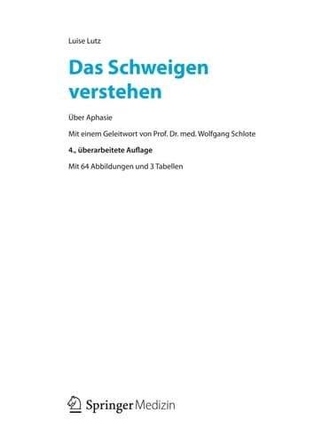 Das Schweigen verstehen Über Aphasie