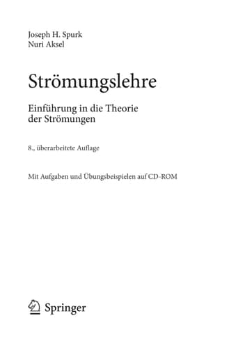 Strömungslehre Einführung in die Theorie der Strömungen