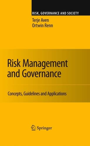 Risk Management and Governance Concepts, Guidelines and Applications