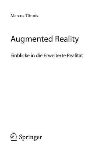 Augmented Reality Einblicke in die Erweiterte Realität