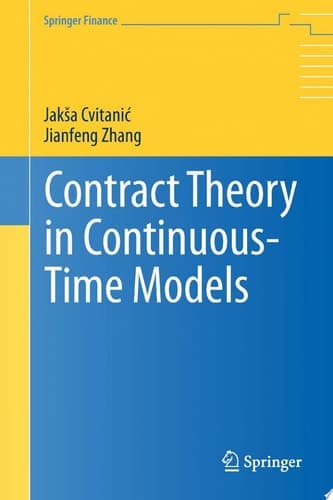Contract Theory in Continuous-Time Models
