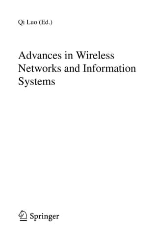 Advances in Wireless Networks and Information Systems