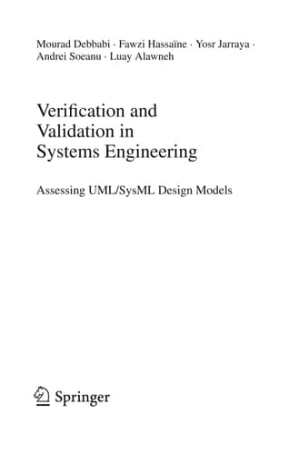 Verification and Validation in Systems Engineering Assessing UML/SysML Design Models