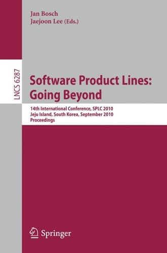 Software Product Lines: Going Beyond 14th International Conference, SPLC 2010, Jeju Island, South Korea, September 13-17, 2010. Proceedings
