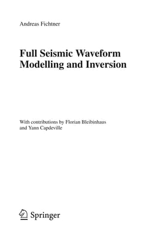 Full Seismic Waveform Modelling and Inversion