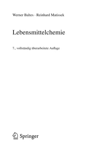 Lebensmittelchemie