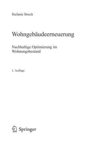 Wohngebäudeerneuerung Nachhaltige Optimierung im Wohnungsbestand