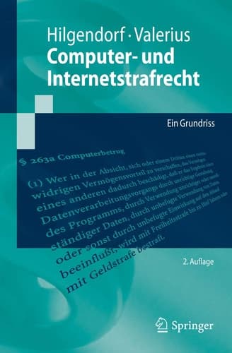 Computer- und Internetstrafrecht Ein Grundriss